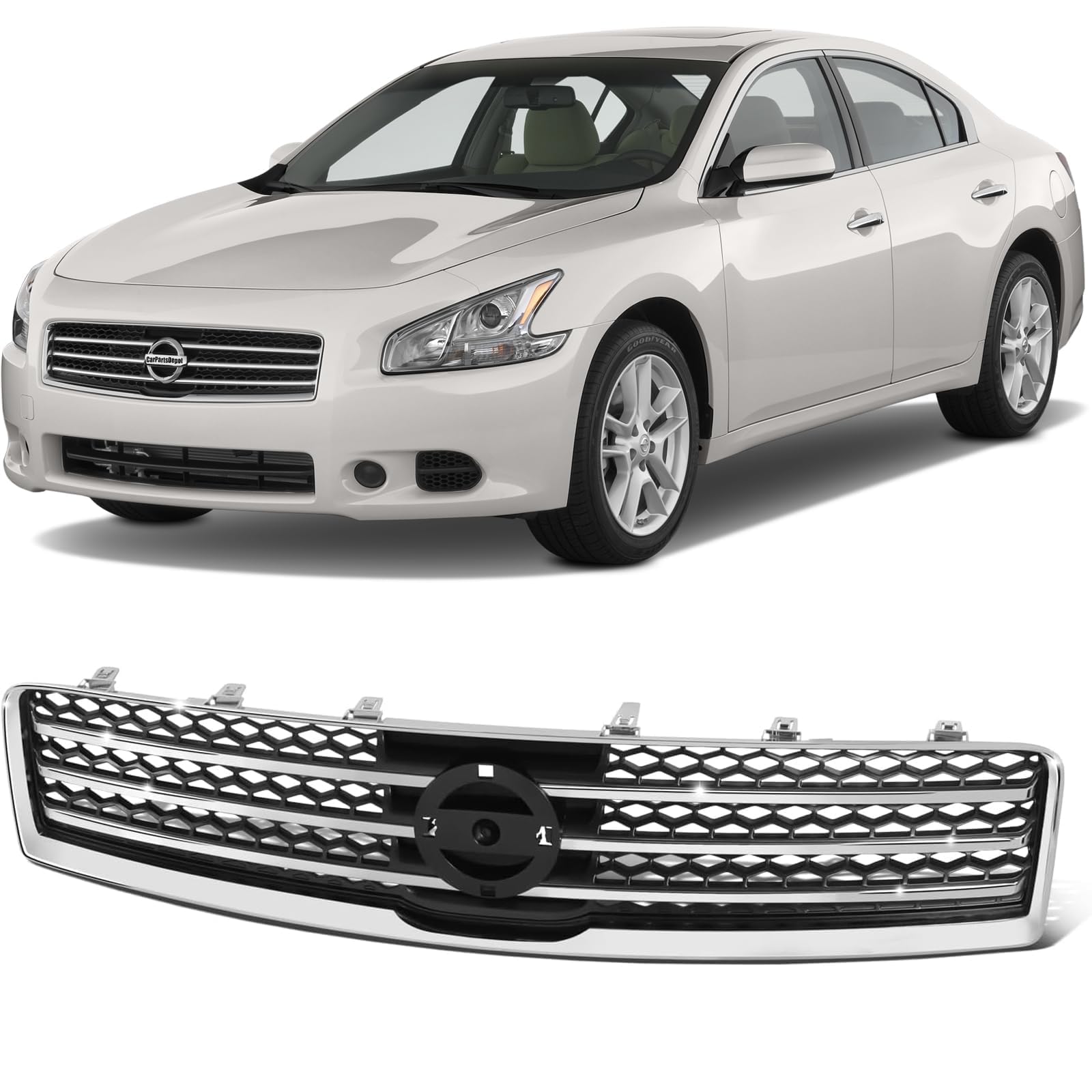CarPartsDepot Grille Comaptible With Nissan Maxima 2009-2014